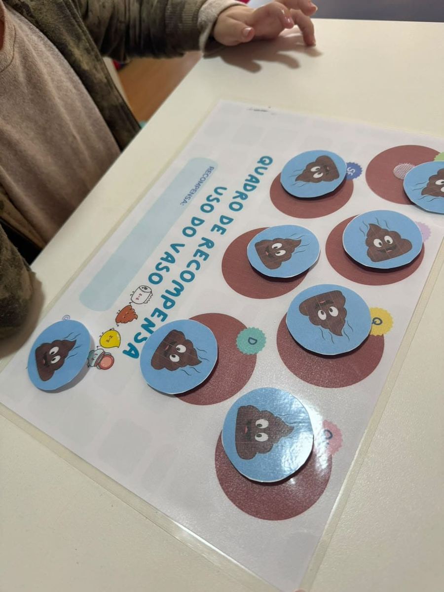 Uso de quadro de recompensas para rotinas de autocuidado
